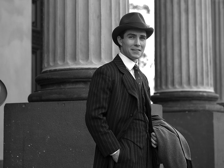 Jared portraying Joseph Leslie Theodore 'Squizzy' Taylor in the 2013 TV series Underbelly