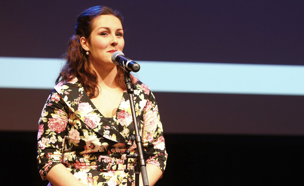 Kelsey Cotton performing at the Creativity Centre Opening 2017